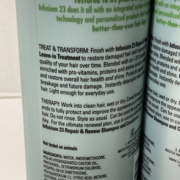 Infusium 23 Leave In Treatment Step 3 Repair Renew 3 Bottles DISCONTINUED 16oz - Picture 10 of 13
